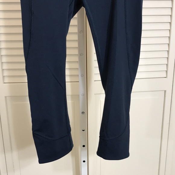 Lululemon In Movement Crop Everlux 19" Nocturnal Teal Size 4 - Picture 8 of 16